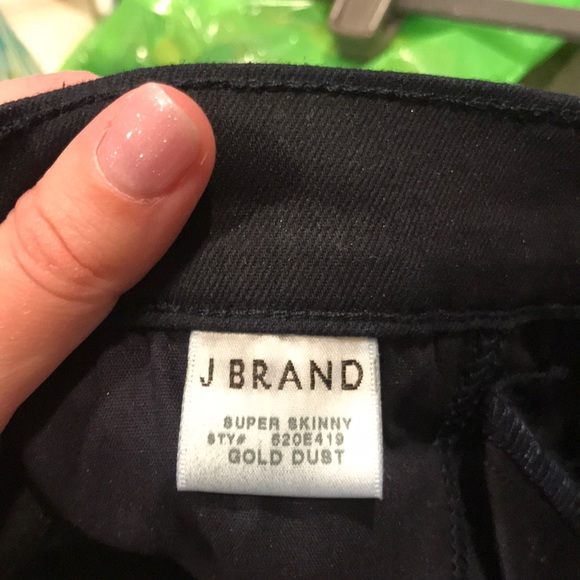 J Brand Size 26 Super Skinny Gold Dust - Picture 8 of 8